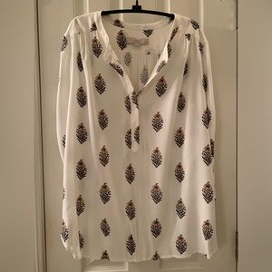 LOFT floral tunic top